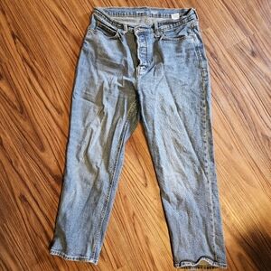 Sky-Hi button fly straight leg jean